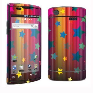 Samsung captivate i897 Vinyl Protection Decal Skin SSi897 003 Rainbow Stars Cell Phones & Accessories