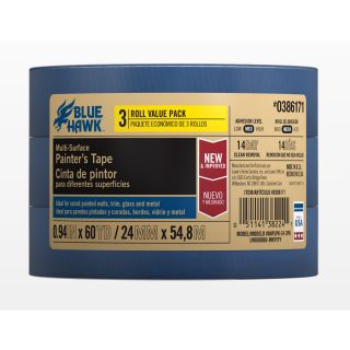 Blue Hawk 0.94 in x 180 ft Multi Surface Painters Tape