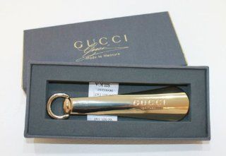 GUCCI MADE TO MEASURE METALIC GOLD SHOE HORN * NEW & BOXED Beauty