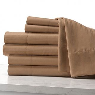 Concierge Collection Microfiber Solid and Stripe 2 pack Sheet Set   Full