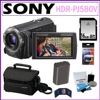 Sony HDR PJ580V 32GB HD Handycam Camcorder With 16GB Accessory Kit  Digital Cameras  Camera & Photo