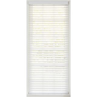 Style Selections 28 in W x 64 in L White Faux Wood Plantation Blinds