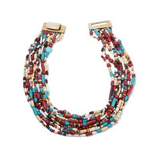 BAJALIA "Surama" Multicolor Bead 10 Row 25 3/4" Necklace