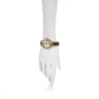 Victoria Wieck Pavé Crystal Ceramic Link 8" Bracelet Watch