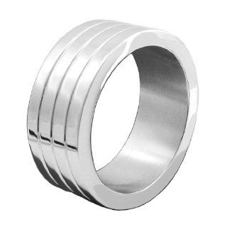 Heart 2 Heart Metal C ring Wide, Stainless Steel With Grooves, Includes Bag, 1.875 Health & Personal Care