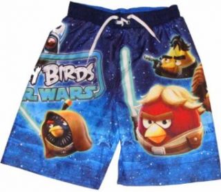 Angry Birds Star Wars Boys Swim Trunks (S (6/7), Blue) Fashion Swim Trunks Clothing