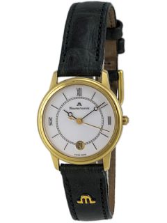 Maurice Lacroix Gold & Dark Green Leather Watch, 27mm by Maurice Lacroix