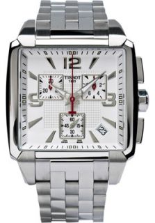 Tissot T0055171127700  Watches,Mens Quadrato White Chrongraph Dial, Classic Tissot Quartz Watches