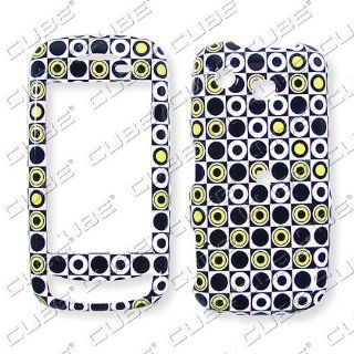 Samsung Impression A877��Black White Yellow Checkers Hard Case/Cover/Faceplate/Snap On/Housing/Protector Cell Phones & Accessories