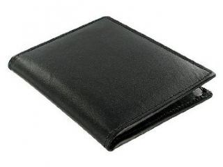Leather Passport 5 Credit Card Holder Travel Wallet Black