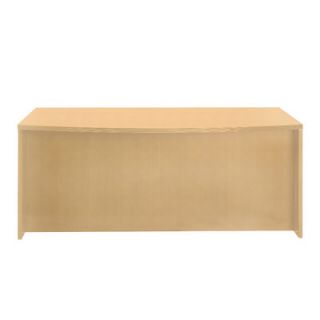 Mayline Luminary 72 Desk Shell with Bow Front DK3672 Finish Maple