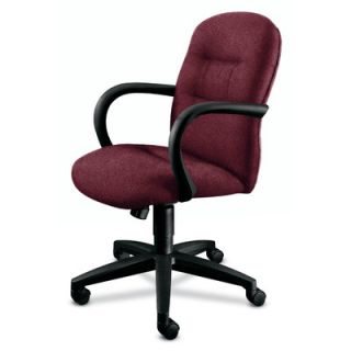 HON Mid Back Office Chair with Arms 3302 Fabric Wild Rose
