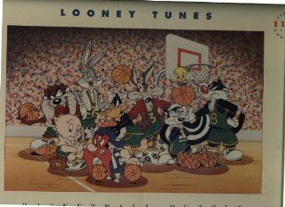 Looney Tunes 1100 Piece Puzzle   Basketball   Dated 1993 Toys & Games