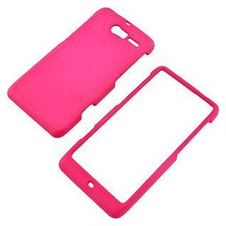 Hot Pink Rubberized Protector Case for Motorola DROID RAZR M XT907 Cell Phones & Accessories