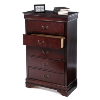 Castleton Home Louis Philippe 5 Drawer Chest 13921
