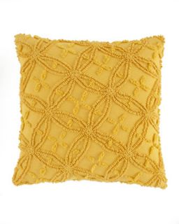 Curry Candlewick Pillow, 18Sq.   Pine Cone Hill