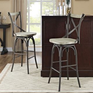 Home Loft Concept Reclaimed Deluxe Barstool with Cushion CWMB2MDX