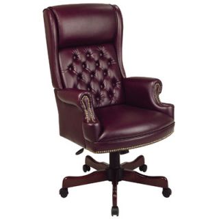 Office Star Deluxe High Back Executive Chair with Arms TEX228 JT4