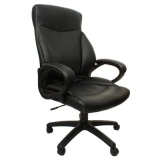 Merax Leather Back Bonded Office Chair with Curved and Padded Arms 238 027