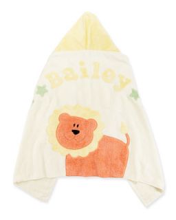 Personalized Wild Ones Animal Hooded Towel, Cream   Boogie Baby
