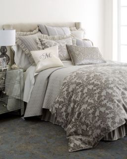 King Damask Sham with Ruffle   Isabella Collection by Kathy Fielder
