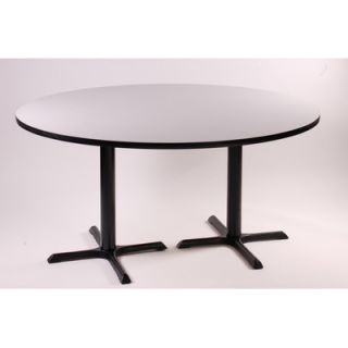 Correll, Inc. 29 High Round Bar and Café Table with 2 Cross Bases and 2 Colu