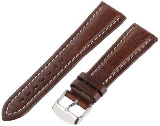 Hadley Roma Men's MSM886RB 220 22 mm Brown Genuine Shrunken Leather WatchStrap Watches