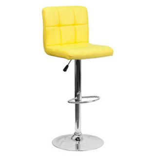 FlashFurniture Contemporary Quilted Vinyl Adjustable Height Bar Stool DS 810 