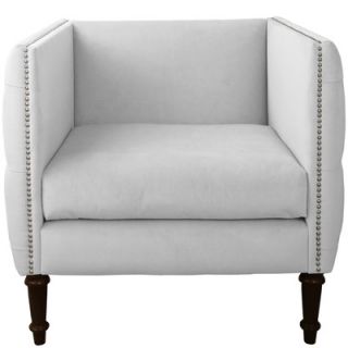 Skyline Furniture Velvet Tufted Nail Button Arm Chair 5005GN PWVLVBLC / 5005G