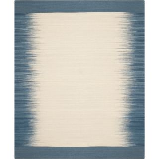 Safavieh Hand knotted Kilim Beige/ Light Blue Wool Rug (5 X 8)