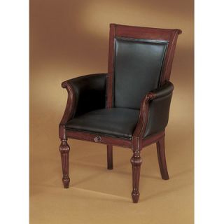 DMi Rue De Lyon Leather Guest Chair 7684 82 Leather Color Black