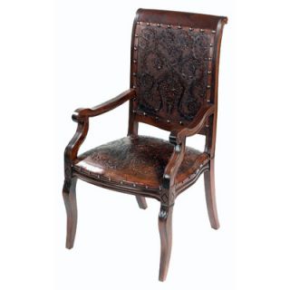 New World Trading Colonial Imperial Leather Arm Chair IAC10AB