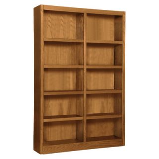 Concepts in Wood Double Wide 72 Bookcase MI4872 Finish Dry Oak