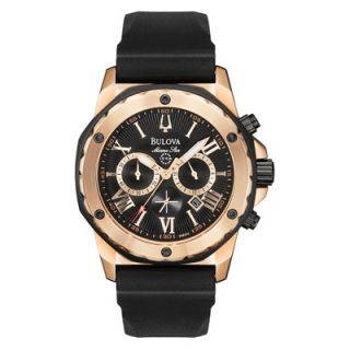 men s bulova marine star black watch model 98b104 $ 450 00 25 % off