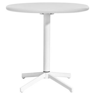 dCOR design Big Wave 29.9 Round Folding Table 70304 Color White