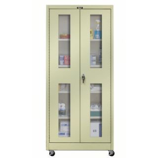 Hallowell 800 Series 48 Mobile Storage Cabinet 825S24EVMA Color Parchment