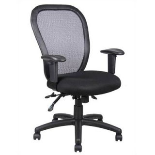 Boss Office Products Contoured Mid Back Mesh Task Chair B6008 Seat Slider In