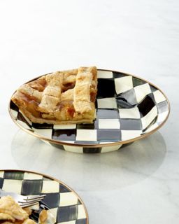 Courtly Check Pie Plate   MacKenzie Childs