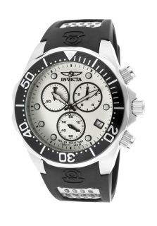 Invicta 11479  Watches,Mens Pro Diver Chronograph White/Luminous Dial Black Polyurethane, Chronograph Invicta Quartz Watches