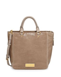 Washed Up Leather Tote Bag, Cement   MARC by Marc Jacobs