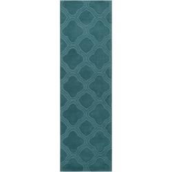 Hand crafted Green Mantra Wool Rug (26 X 8)