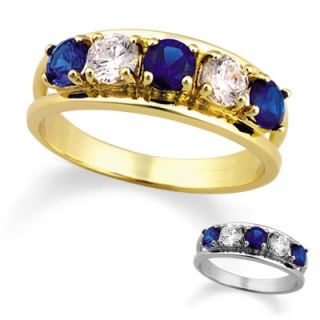 Ladies 10K Gold Simulated Birthstone Glory Ring by ArtCarved® (4 6