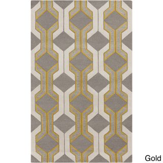 Hand tufted Gregory Chain Link Wool Area Rug (5 X 76)