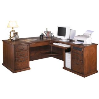 Martin Home Furnishings Huntington Oxford L Shape Desk Office Suite HO684R/B 