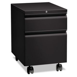 HON Flagship Series 2 Drawer Mobile Box/File Pedestal HON15923 Finish Black