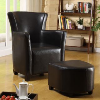 Hokku Designs Haven Chair and Ottoman IDF AC6710 EXP Color Dark Espresso