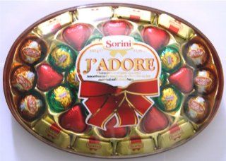 Sorini J'ADORE ITALIAN MILK CHOCOLATE ASSORTMENT GIFT BOX 11.99 OZ (340 g)  Gourmet Chocolate Gifts  Grocery & Gourmet Food