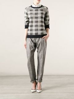 Marc By Marc Jacobs Checked Knit Sweater