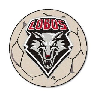 FANMATS NCAA University of New Mexico Lobos Nylon Face Soccer Ball Rug Automotive