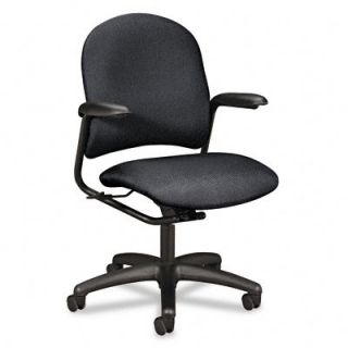 HON Mid Back Swivel / Tilt Task Chair with Arms HON4221BK19T Upholstery Iron